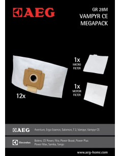 BOLSA ASPIRADOR AEG GR28M  VX3  VAMPYRCE  VAMPYRCL