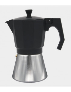 Cafetera Aluminio Bastilipo MOKKA9N  9 t  Negra