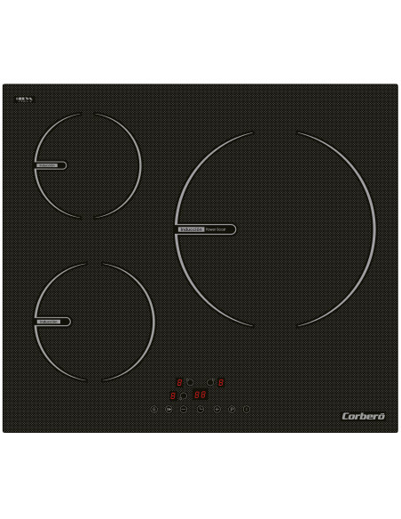 Inducci  n Corbero CCIG9322  3 Zonas  Touch Control