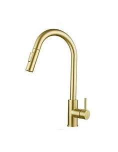 Grifo Monomando Nova FR37  Extraible  oro mate