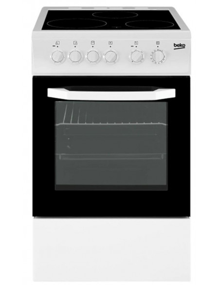 Cocina Beko CSS48100GW  3Zonas Vitro  Horno Electr